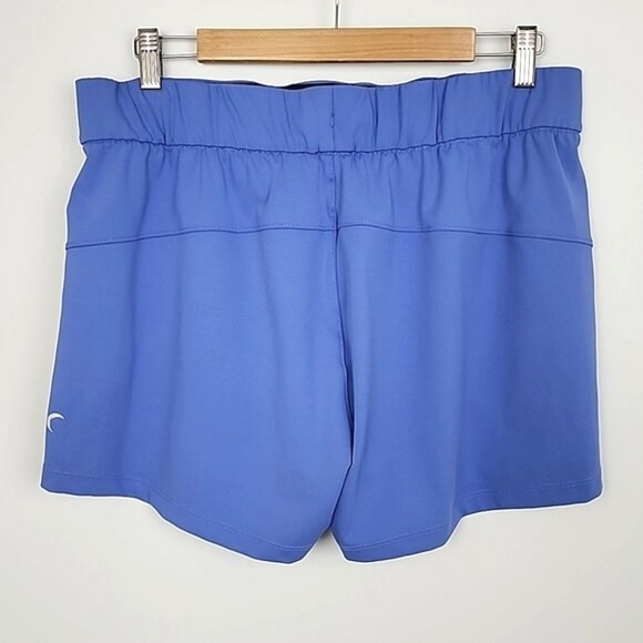 ZYIA Active Women's Blue Athletic Shorts Unlined 3.5" Inseam Pockets Size Large - Picture 2 of 11